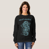West Virginia Japanischer Drache Sweatshirt (Vorne ganz)