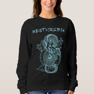 West Virginia Japanischer Drache Sweatshirt