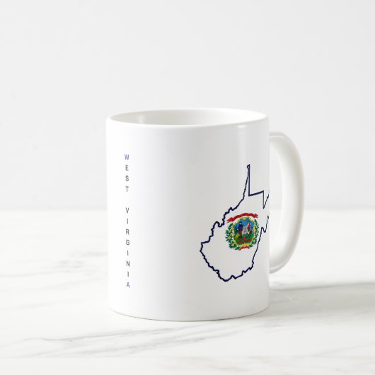 West Virginia Kaffeetasse (VorderseiteRechts)