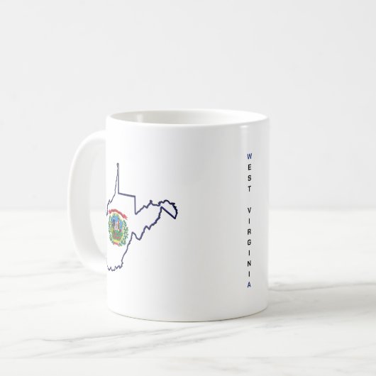 West Virginia Kaffeetasse (Vorderseite Links)