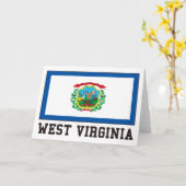 West Virginia Karte (Gelbe Blume)