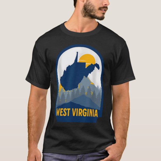 West Virginia Karte Home T-Shirt (Vorderseite)