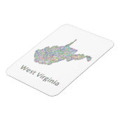 West Virginia Karte Magnet (Linke Seite)