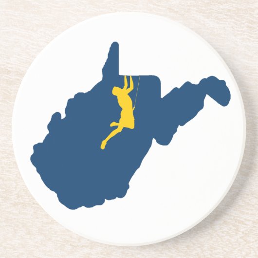 West Virginia Klettern Getränkeuntersetzer (Vorne)