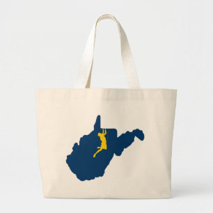 West Virginia Klettern Jumbo Stoffbeutel