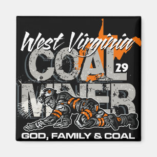WEST-VIRGINIA-KOHLENBERGWERKARBEITER MAGNET