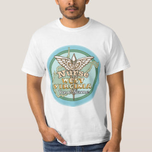 West Virginia Krankenschwester Caduceus T-Shirt