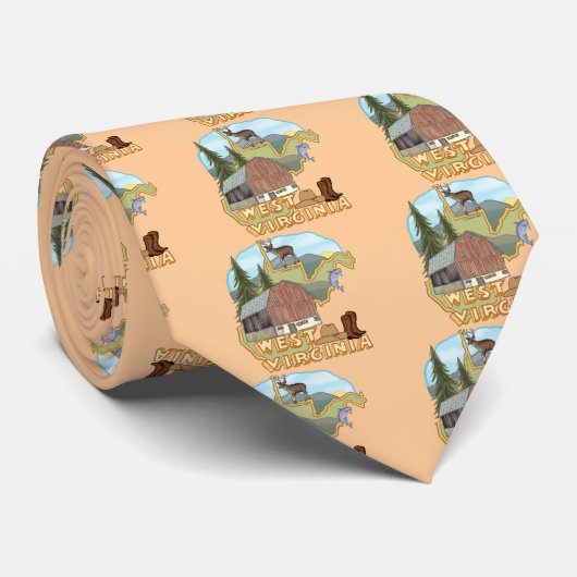 West Virginia Krawatte (Gerollt)