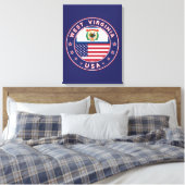 West Virginia Leinwanddruck (Insitu (Schlafzimmer))