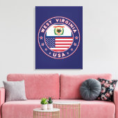 West Virginia Leinwanddruck (Insitu (Wohnzimmer))