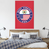 West Virginia Leinwanddruck (Insitu (Schlafzimmer))