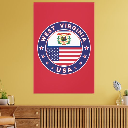 West Virginia Leinwanddruck (Insitu (Wohnzimmer))