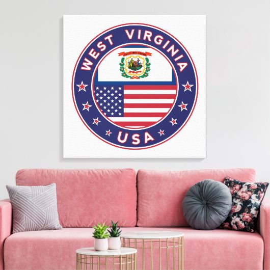 West Virginia Leinwanddruck (Insitu (Wohnzimmer))