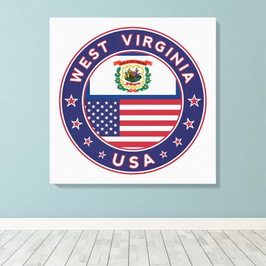 West Virginia Leinwanddruck (Insitu (Holzboden))