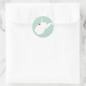 West Virginia Liebe - Anpassbare Aufkleber (Tasche)