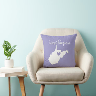 West Virginia Liebe Zuhause Staat Kissen