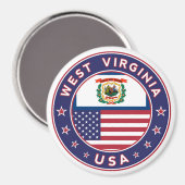 West Virginia Magnet (Vorderseite/Rückseite)