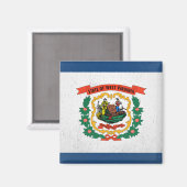West Virginia Magnet (Vorderseite/Rückseite)