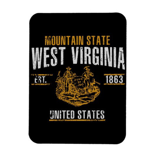 West Virginia Magnet (Vertikal)