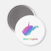 West Virginia Magnet (Vorderseite/Rückseite)