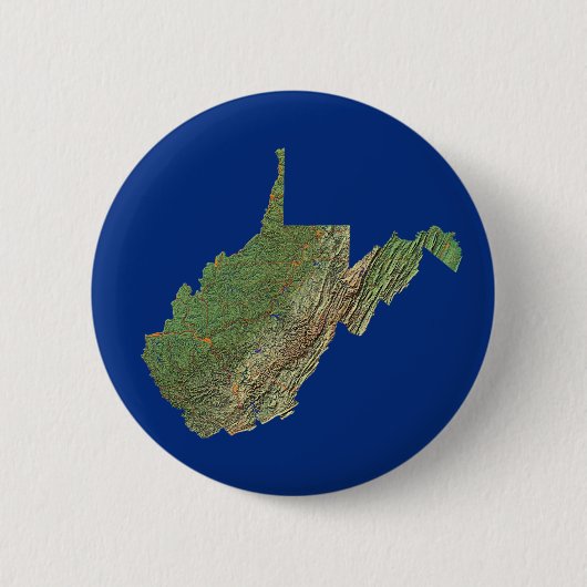 West Virginia Map Button (Vorderseite)