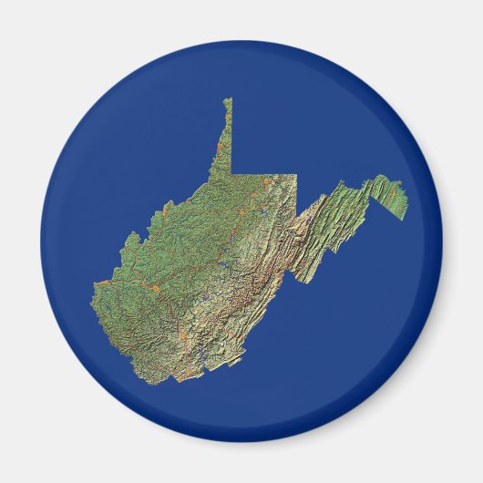 West Virginia Map Magnet (Vorne)