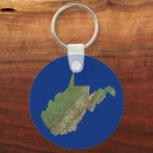 West Virginia Map Schlüsselanhänger (Vorderseite)