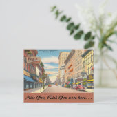 West Virginia, Market Street, Wheeling Postkarte (Stehend Vorderseite)