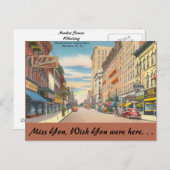 West Virginia, Market Street, Wheeling Postkarte (Vorne/Hinten)