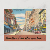 West Virginia, Market Street, Wheeling Postkarte (Vorderseite)