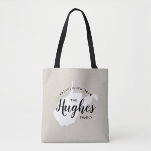 West Virginia Monogram Staat Tote Bag Tasche