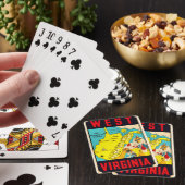 West Virginia Mountain State Spielkarten (In Situ)
