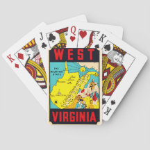 West Virginia Mountain State Spielkarten