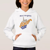 West Virginia Nickname Word Art Hoodie (Vorderseite)
