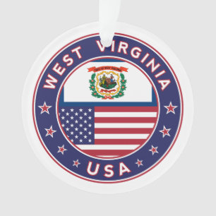 West Virginia Ornament