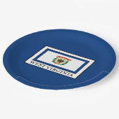 West Virginia Pappteller (Schrägansicht)