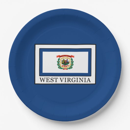 West Virginia Pappteller (Vorderseite)