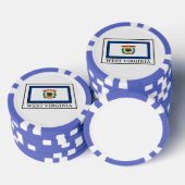 West Virginia Pokerchips (Stapel)