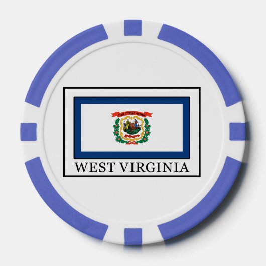 West Virginia Pokerchips (Vorderseite)