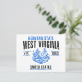 West Virginia Postkarte (Stehend Vorderseite)