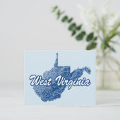 West Virginia Postkarte (Stehend Vorderseite)