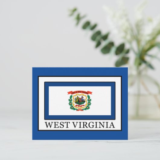 West Virginia Postkarte (Stehend Vorderseite)