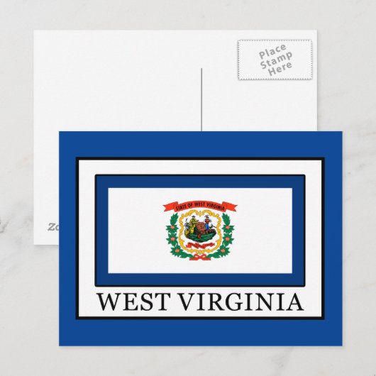 West Virginia Postkarte (Vorne/Hinten)