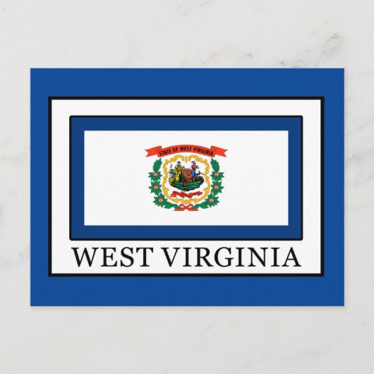 West Virginia Postkarte (Vorderseite)