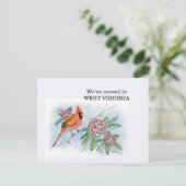 West Virginia Postkarte (Stehend Vorderseite)