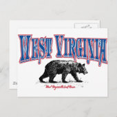 West Virginia Postkarte (Vorne/Hinten)