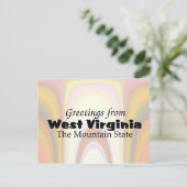 West Virginia Postkarte (Stehend Vorderseite)