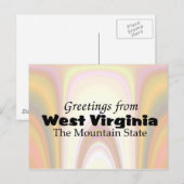 West Virginia Postkarte (Vorne/Hinten)