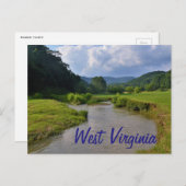 West Virginia Postkarte (Vorne/Hinten)