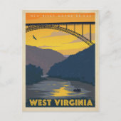 West Virginia Postkarte (Vorderseite)